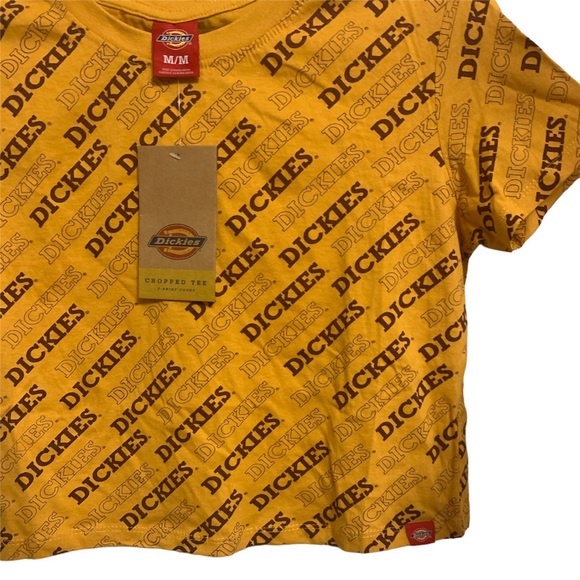Dickies Text Orange Short Sleeve Size M - Picture 2 of 3